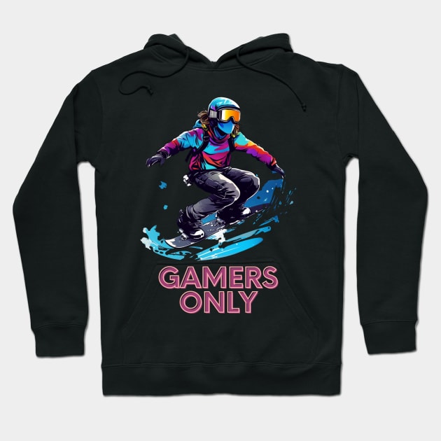 Gamers Only Snowboard Hoodie by MaystarUniverse